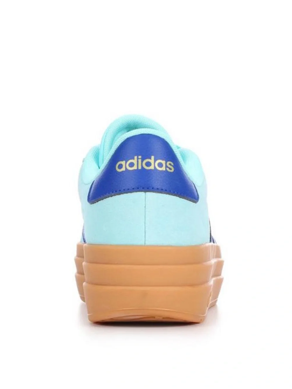 Brand new in box adidas Women's Mint & Royal Blue Platform Sneaker with Gum Sole